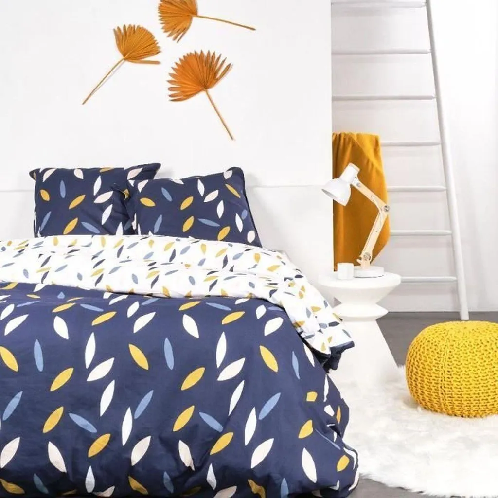 Linge de Lit Today Floral en Pur Coton 240x220 cm pour une Chambre Élégante