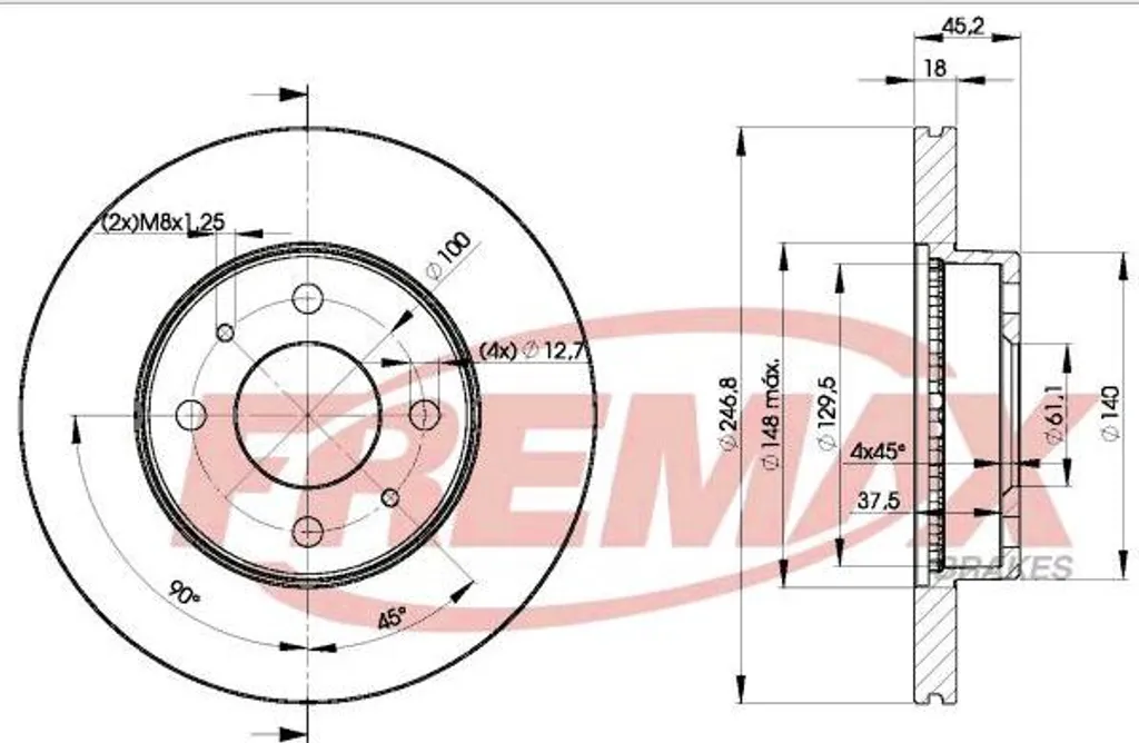 Disque de Frein FREMAX BD-0602 : Fini les Vibrations au Freinage Almera
