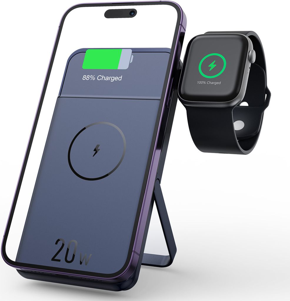 3-in-1 Wireless Power Bank Magnet Ladegerät Standart Schnellladegeräte kompatibel für iPhone14