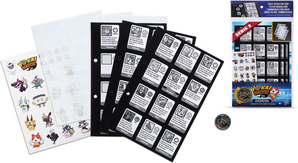 Hasbro Yo-Kai Watch Sammelhüllen incl. 1 Medaille