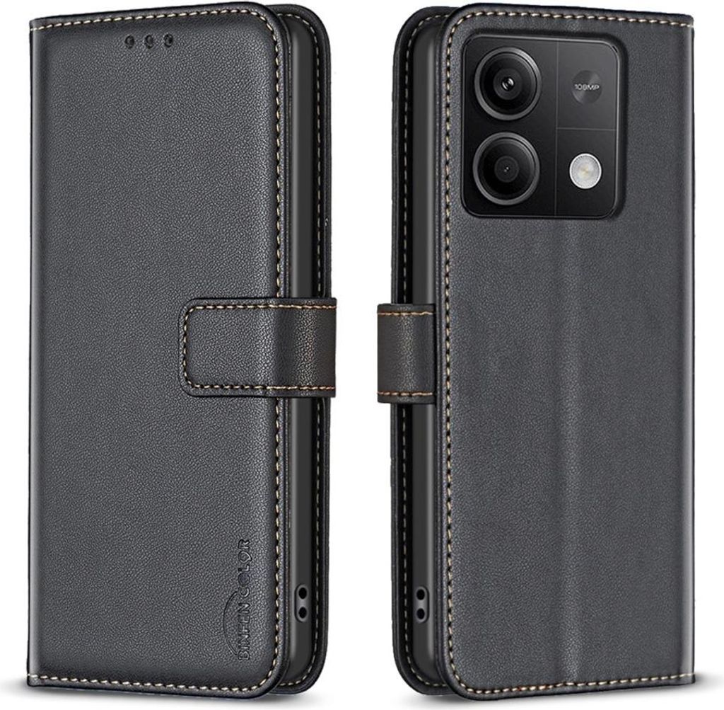 Xiaomi Redmi Note 13 5G Hülle - BINFEN Klapphülle - Schwarz
