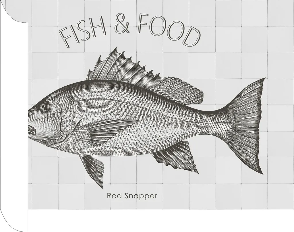 Grand sticker poisson noir mat 70 x 46.5 cm pose facile sans bulles