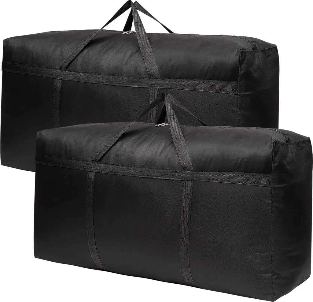 Sac de déménagement 150L en tissu Oxford 600D imperméable - Lot de 2