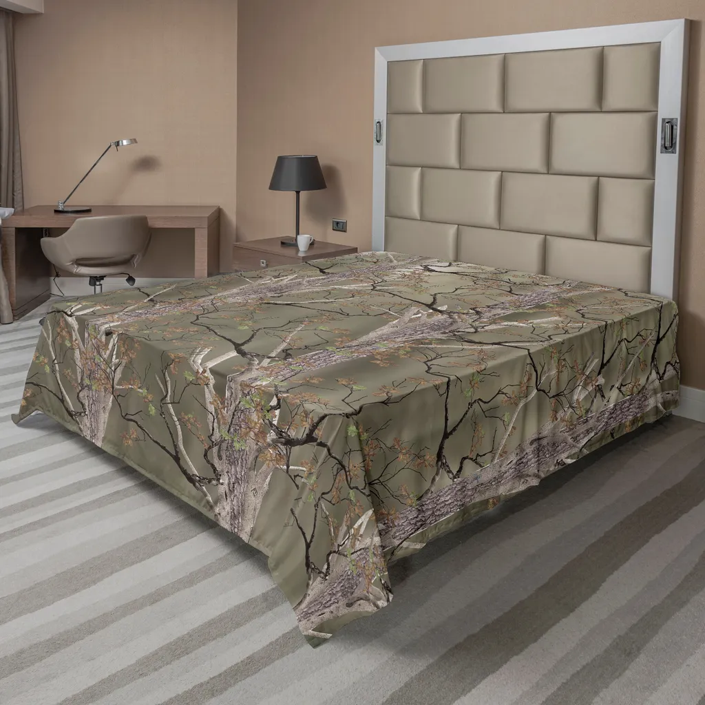 Drap de lit 260x228 cm anti-plis motif animal sauvage pour lit déco