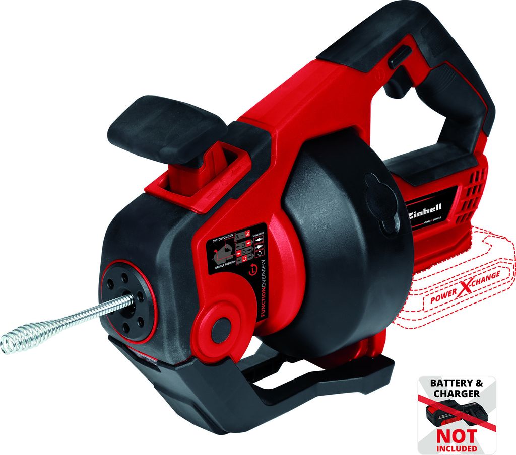 Einhell Power X-Change batériový čistič rúr TE-DA 18/760 Li Obrázok produktu 10