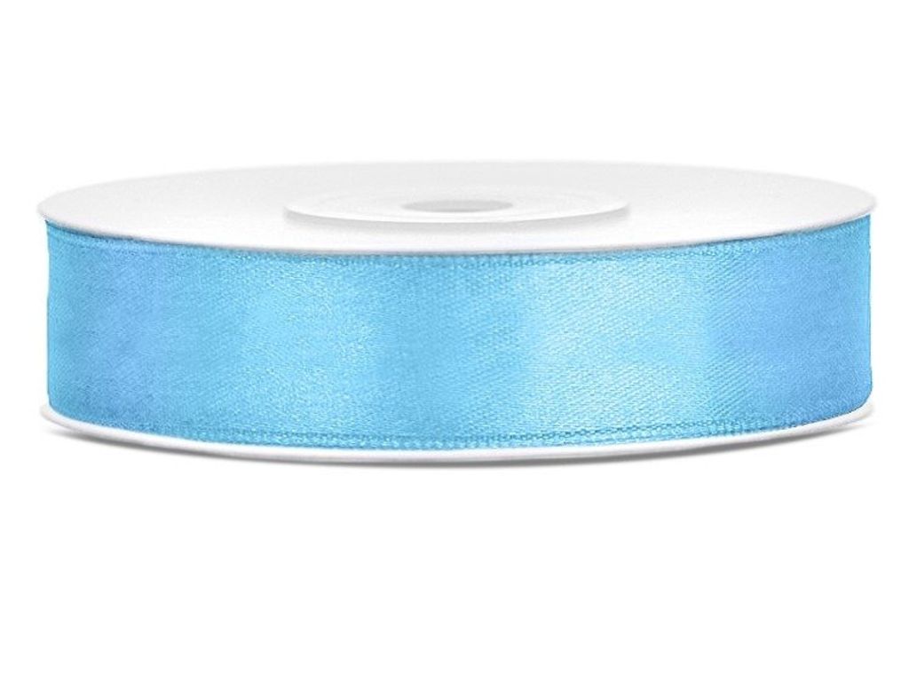 Wstążka satynowa 12 mm x 25 m Błękitna Zdjęcie produktu 