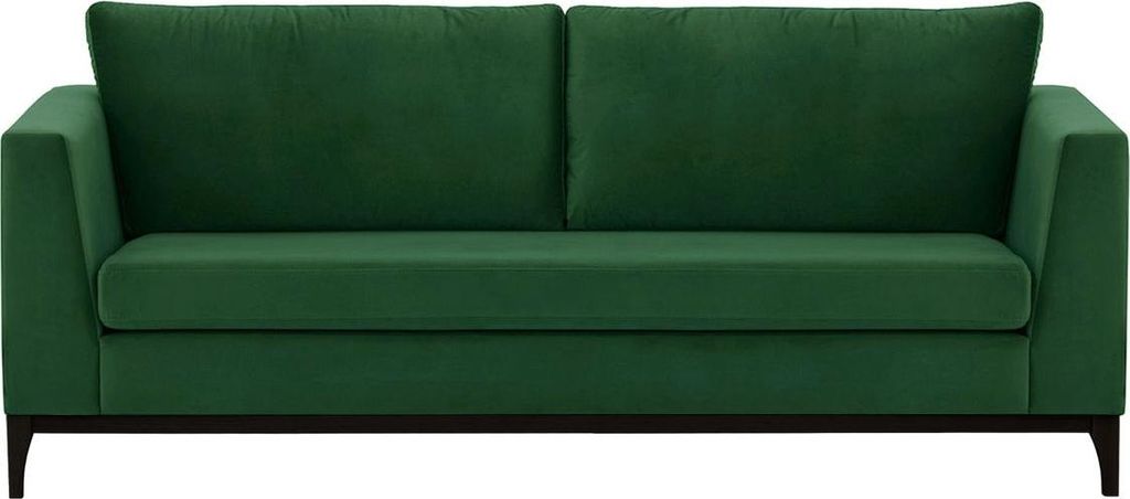 Dreisitzer-Sofa Gosena Wood-Velluto 10-black