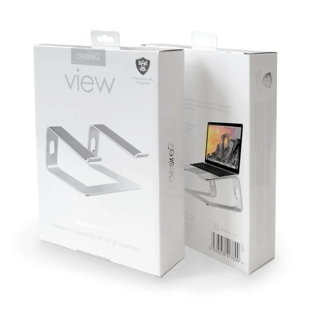 Support PC Portable Aluminium Argent Robuste et Ventilé Design Supreme Pro - 7
