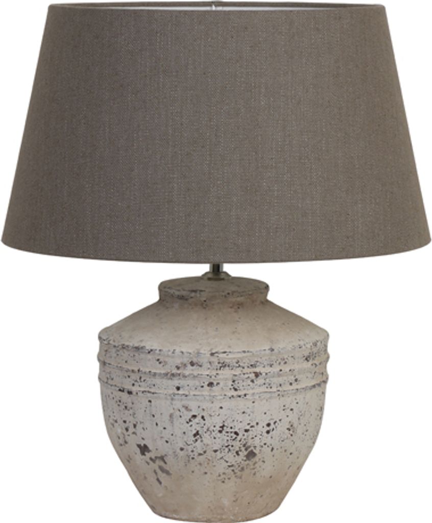Light & Living Lampenfuss Ø25 H35 cm TOBA medium antik grau