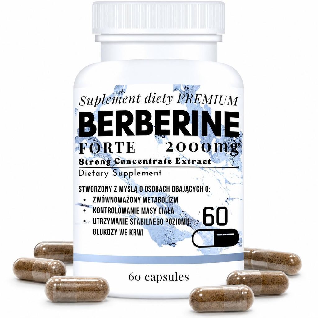 2000 mg BERBERINE berberín extrakt Berberis aristata Obrázok produktu  Obrázok generovaný UI
