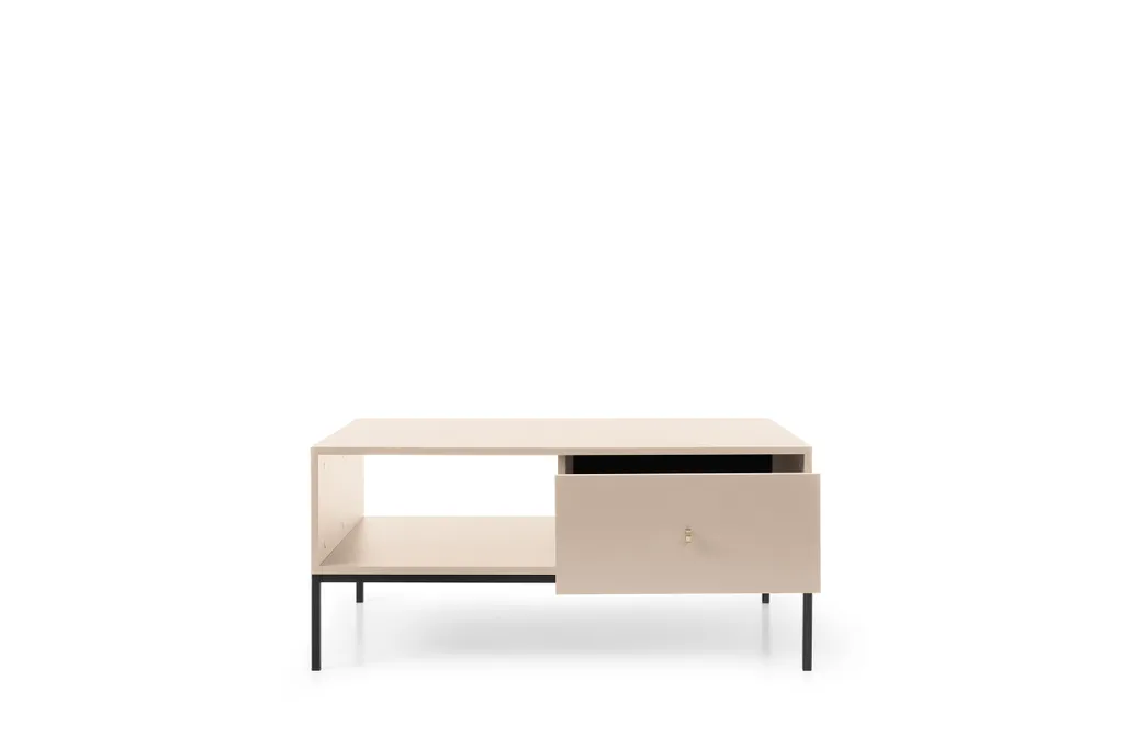 Table basse MINIO MINIMAL Beige - Finition mate et structure robuste