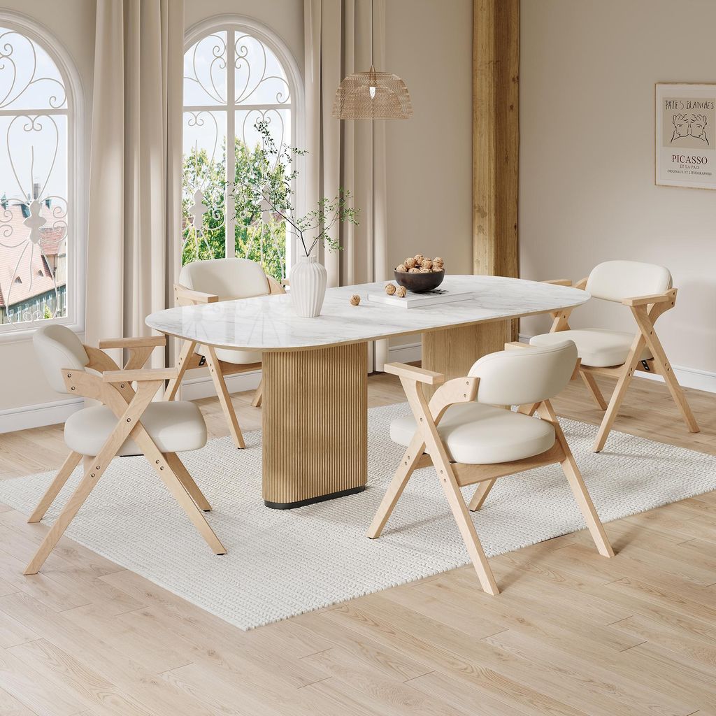 Flieks Klapstoelen voor de eetkamer, set van 4, Productafbeelding 