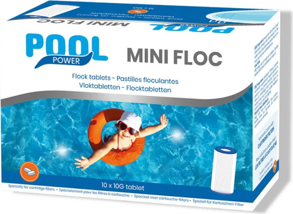 Amélioration Piscine Floc Mini : Solution pour eau trouble 10 x 10g