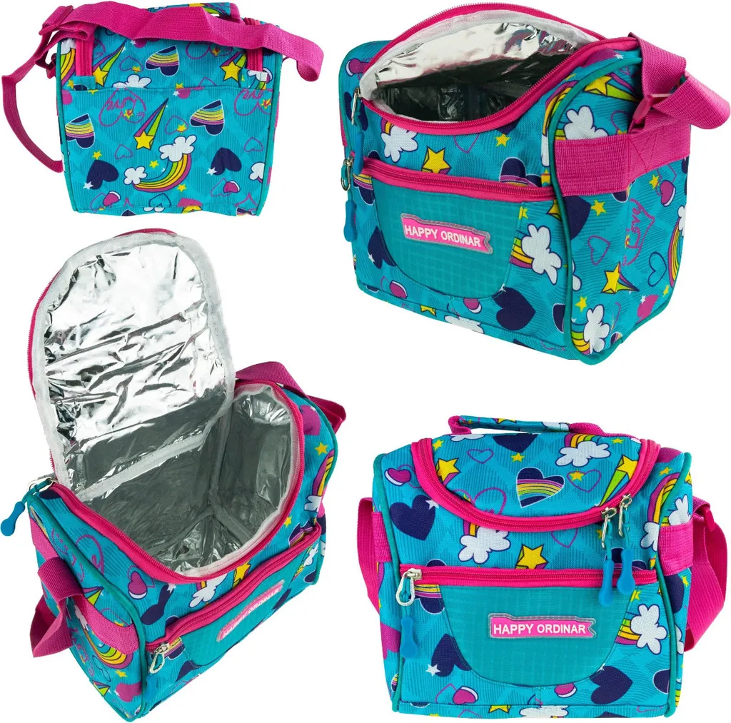 Lunch Bag Termica Blu Bambino - Borsa Porta Pranzo Compatta Scuola