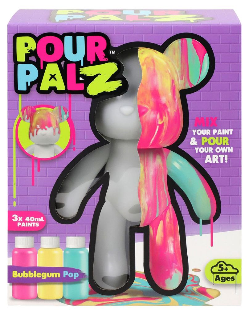 Gear2Play Pour PalZ Large Paint Bear Bubblegum Pop, Produktbild 