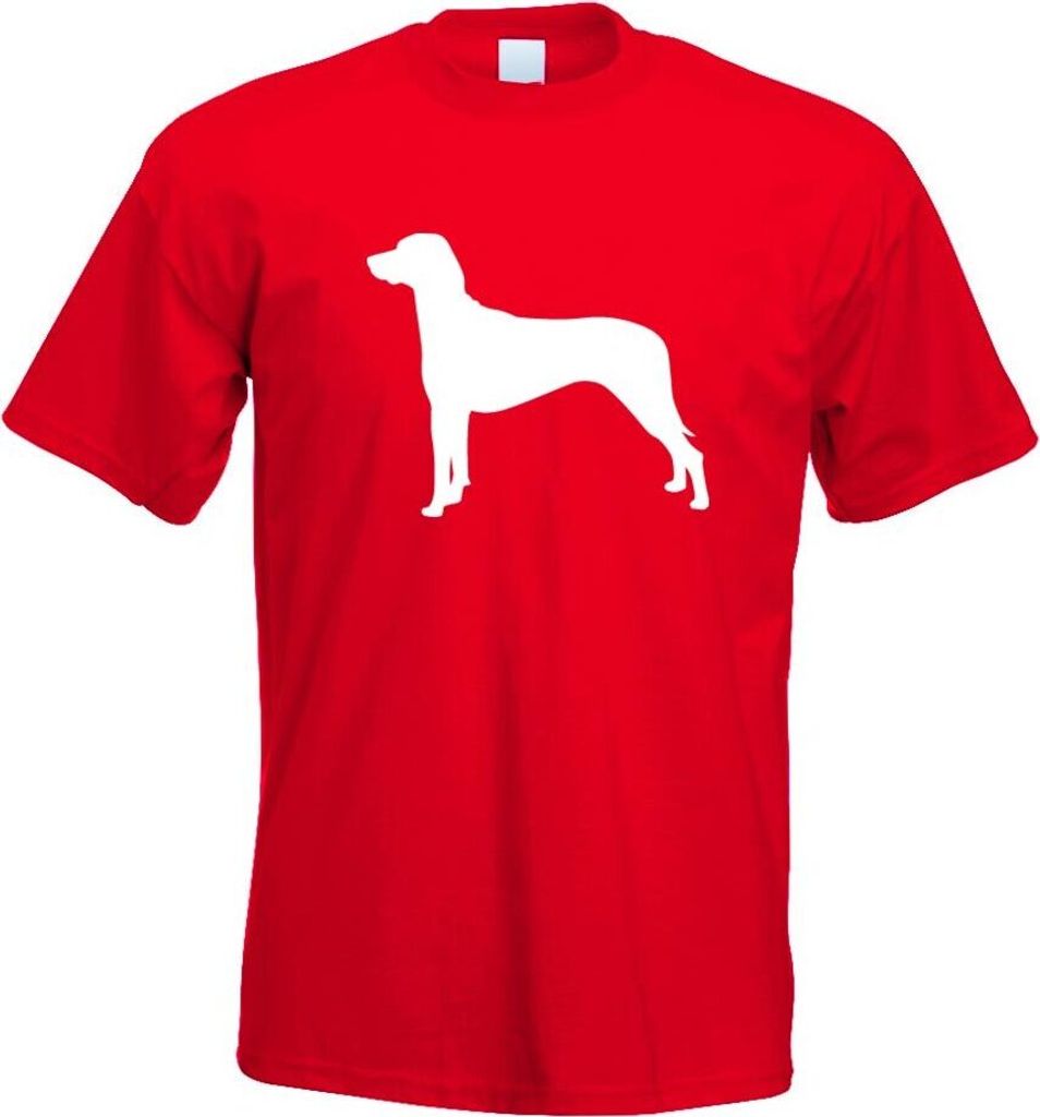 Kiwistar - T-Shirt - rot - Ridgeback Rhodesian Hund Herren Funshirt Bedruckt Design Sprüche Spruch Motive - mit Motiv Bedruckt - Funshirt Design -...