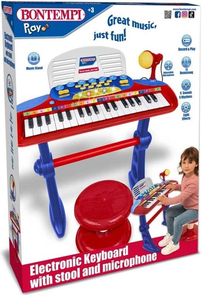 Bontempi Keyboard jouet électronique avec 37 touches et Image du produit 
