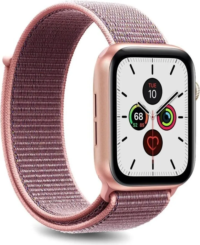 SBS Bracciale Apple Watch 38/40 mm Nylon rosa - Bracciale sportivo