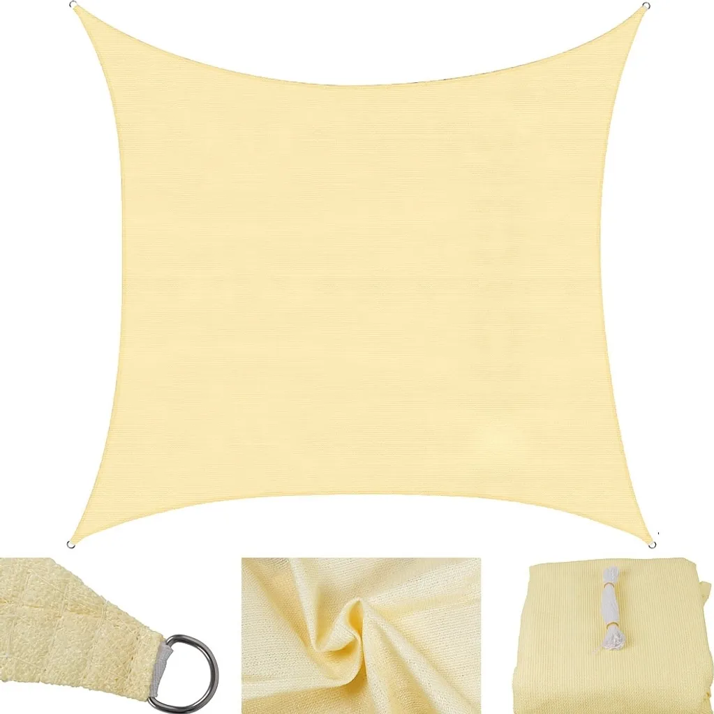 Vela Ombreggiante 2x4m Beige Mucola - Protezione UV Balcone e Giardino