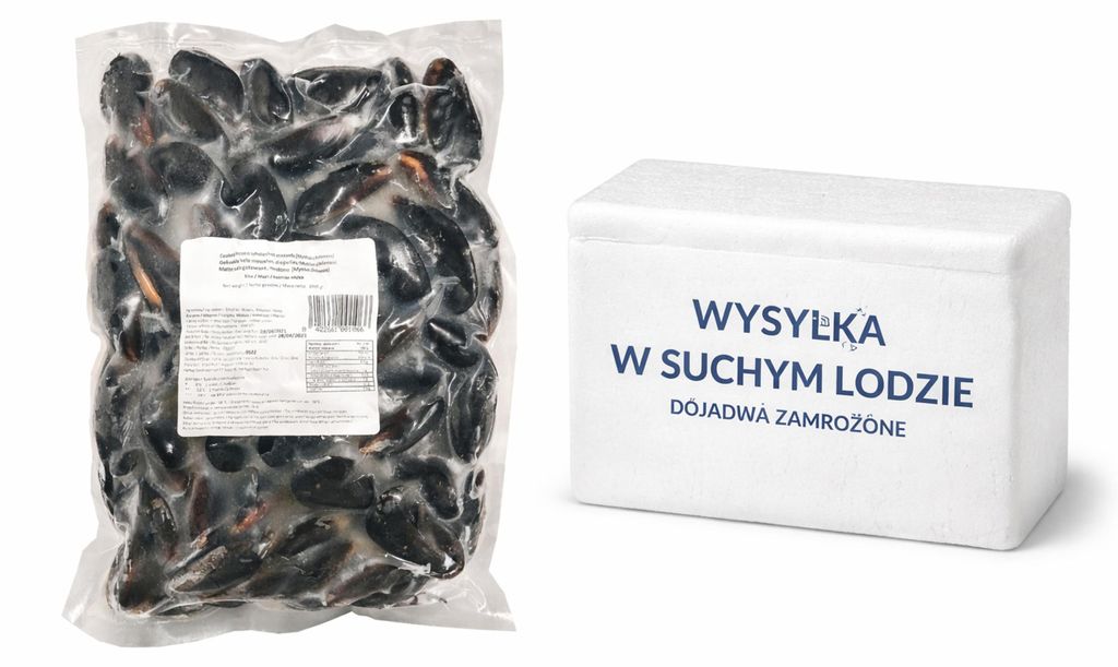 Mule gotowane w skorupkach 1 kg mrożone Zdjęcie produktu 