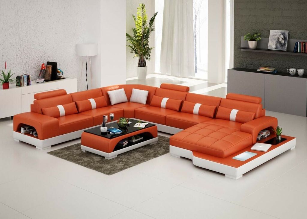 Ecksofa Wohnlandschaft 276 x 380 x 193 cm Produktbild 