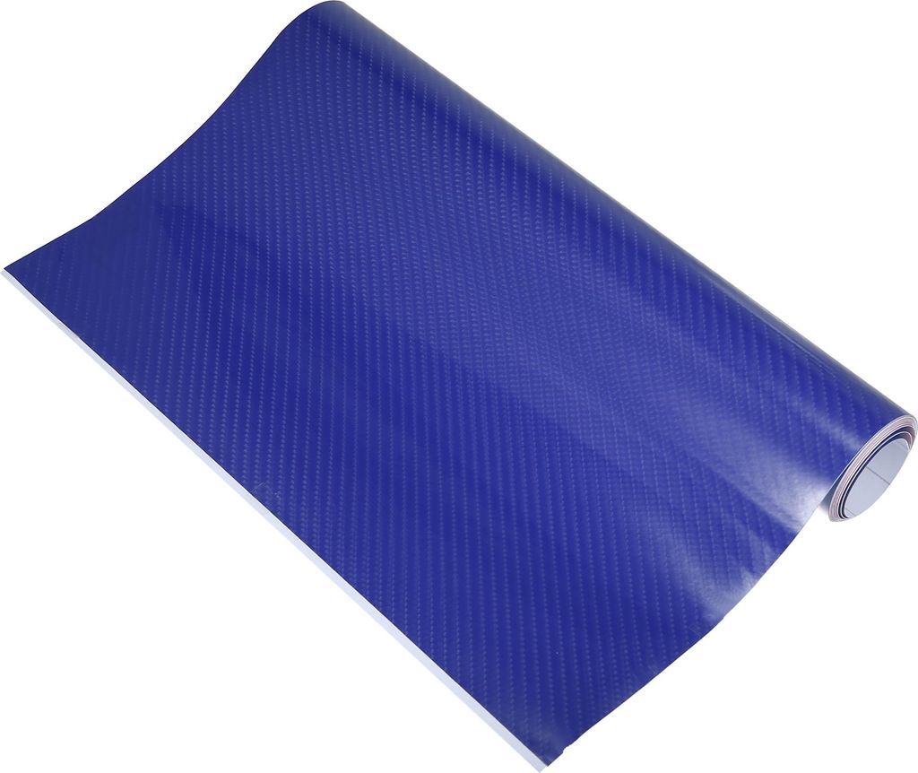 Autofolie 6D Carbon Folie Auto Kohlefaser Vinyl Selbstklebend Auto Aufkleber 152x30cm Blau