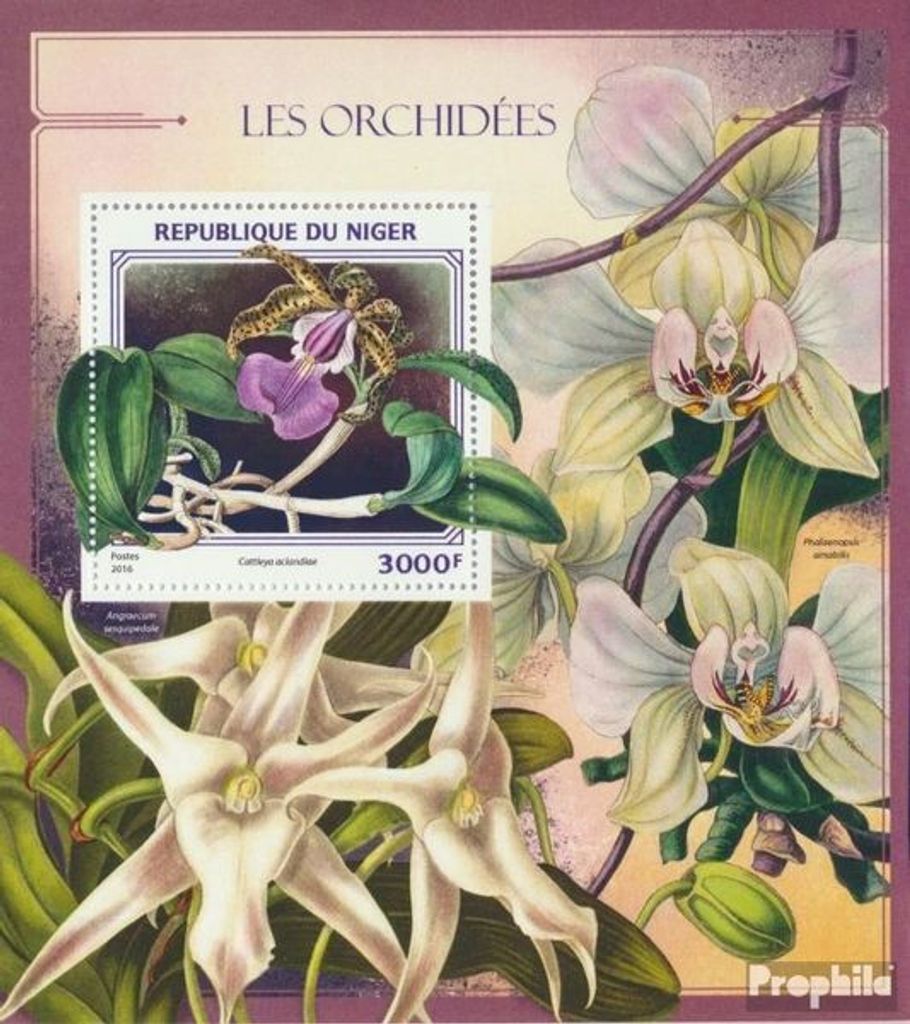 Briefmarken Niger 2016 Mi Block 589 (kompl. Ausg.) postfrisch Orchideen