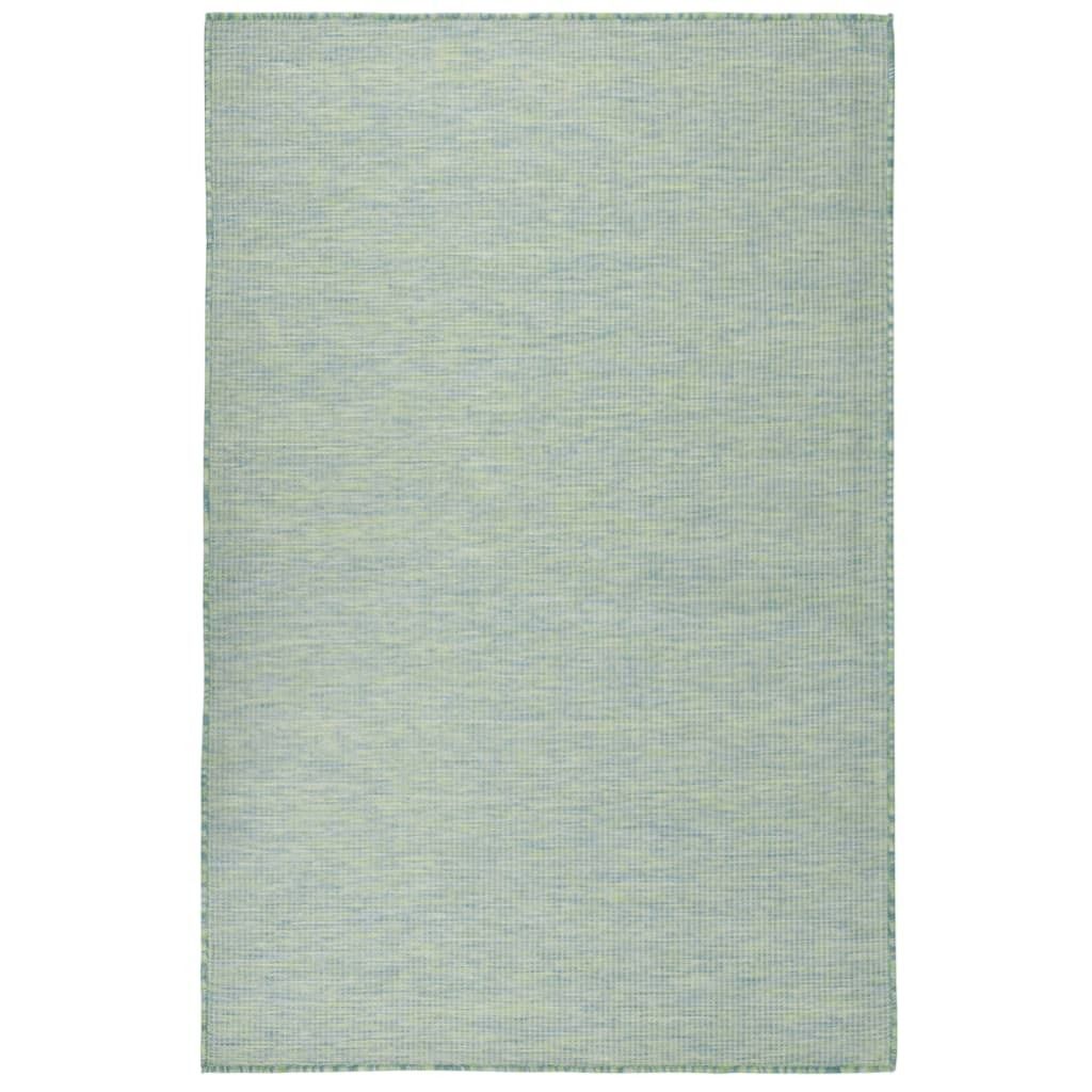 vidaXL Venkovní koberec Flatweave 100x200 cm Tyrkysový Obrázek produktu 