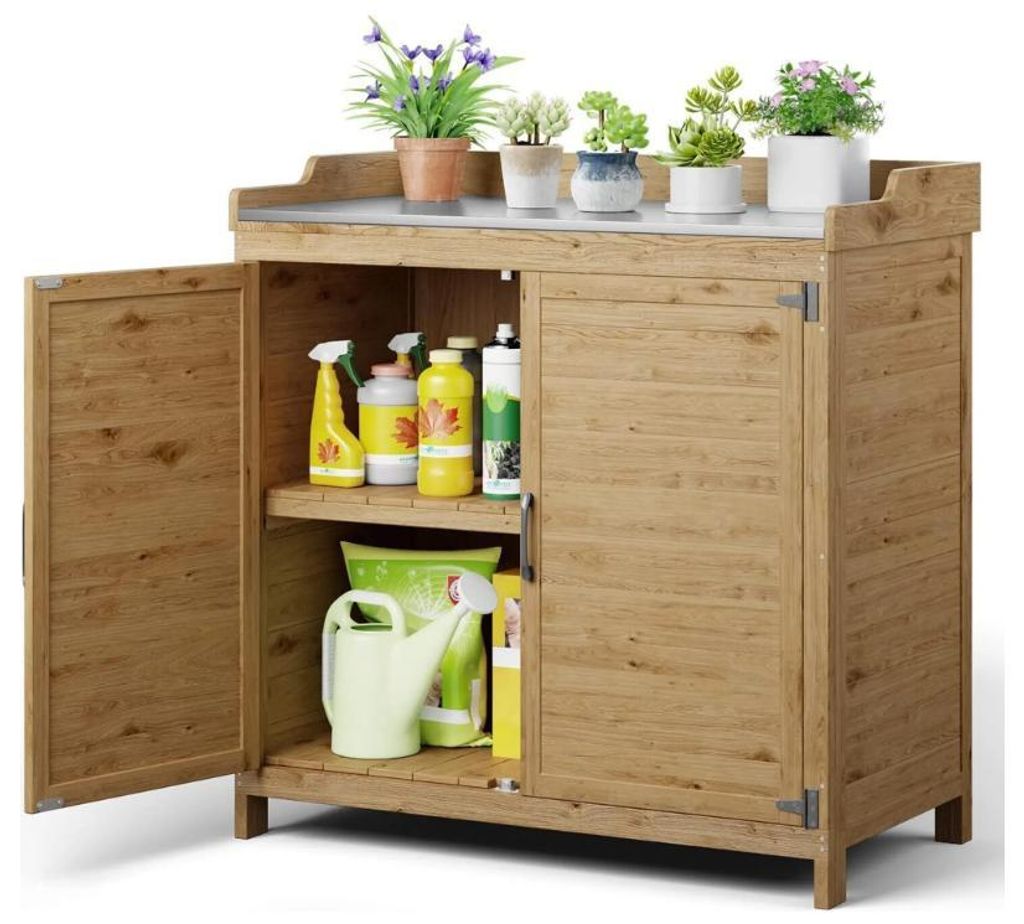 BEALIFE CC50 stolik na rośliny 98x48x95 cm | z szafką dolną Zdjęcie produktu 