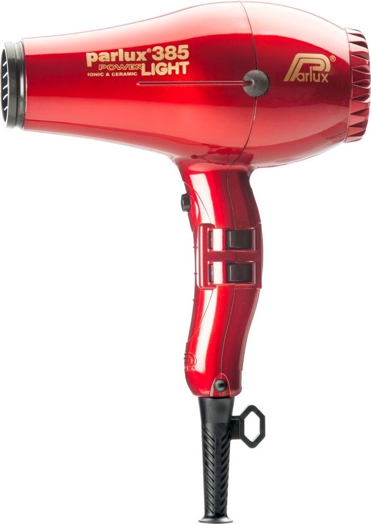 Parlux 385 Powerlight, 79 m³/h, Rot, Einfarbig, Hängeschlaufe, 3,3 m, 2150 W