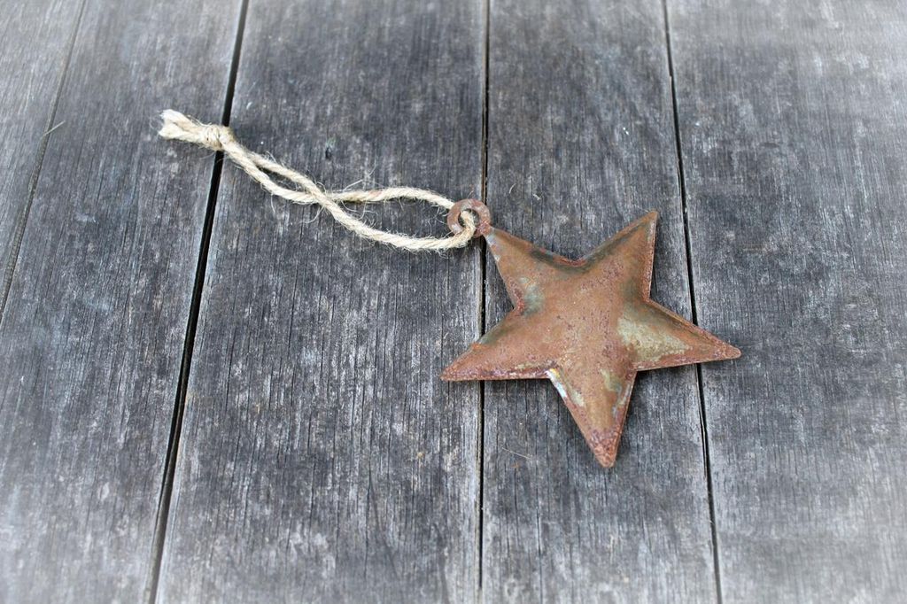 Shabby Stern Rost 8cm Produktbild 