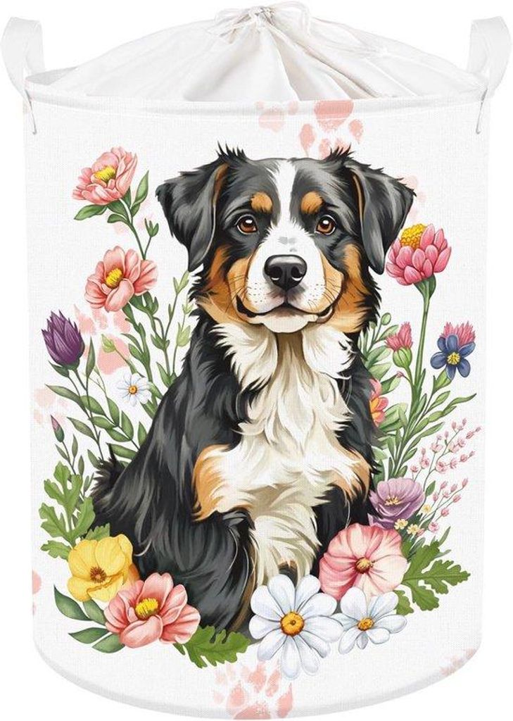 Großer Hund-Waschbecken für Körbe mit Deckel - Opbehang für Kinderzimmer und Badezimmer Artikel