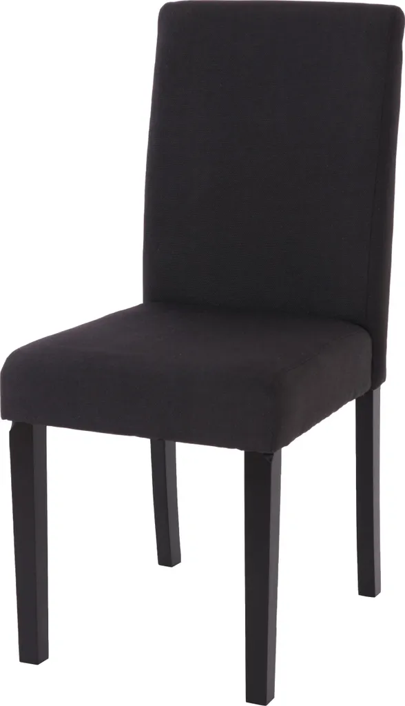 Sedia Littau Nero e Legno Scuro: Design Essenziale per Interni