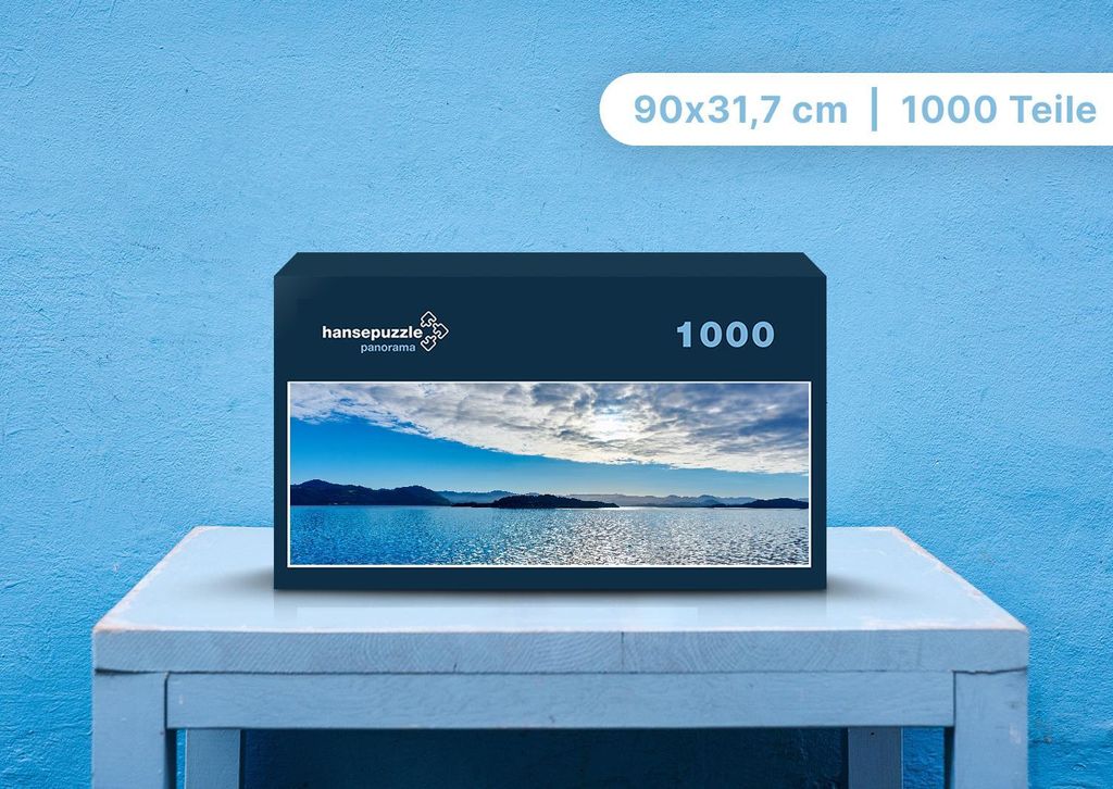 hansepuzzle 99098 - Meereslandschaft Puzzle, 1050 Teile, Natur, 60,0 x 46,0cm mit hochwertiger Aufbewahrung, Kartonbox & Beutel