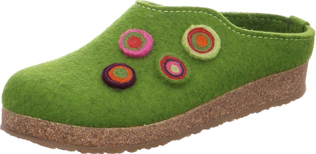 Haflinger Hausschuhe Grizzly Kanon Damen 3333353631 Grün 44 EU
