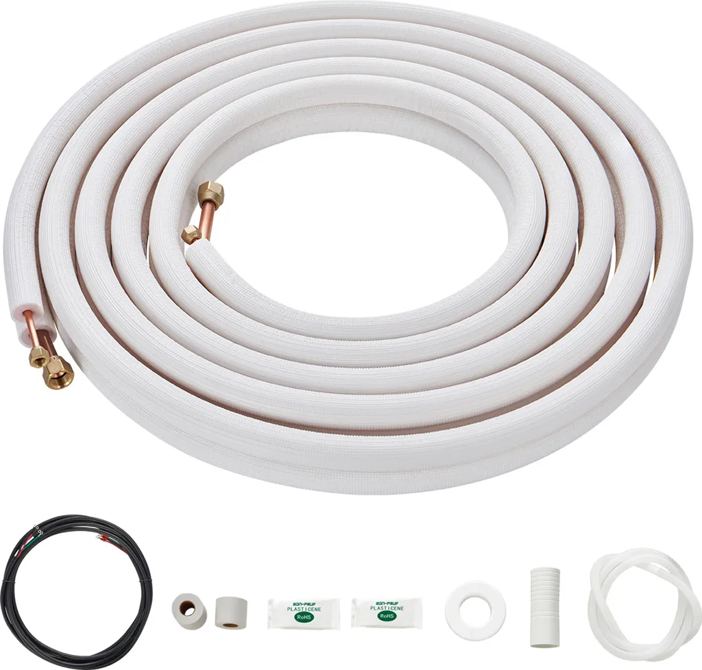 Tuyau Climatiseur Split 25 Pieds pour Installation Pompe à Chaleur CVC