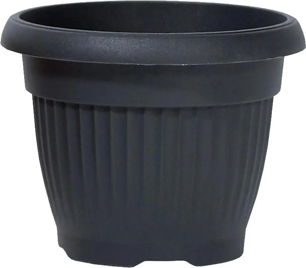 Pot de fleurs 55 cm anthracite TERRA : fini les pots qui se cassent !
