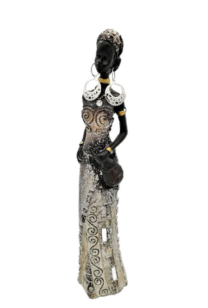 Afrikanerin mit Wasserkrug Frauen Figur 24 cm Afrika Dekofigur afrikanisch 