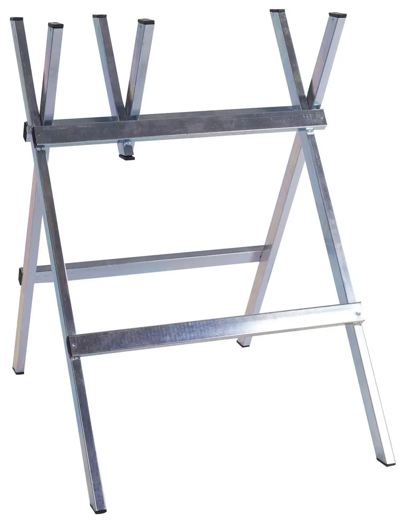 Support de sciage galvanisé 60 x 69 cm, chevalet de coupe bois durable