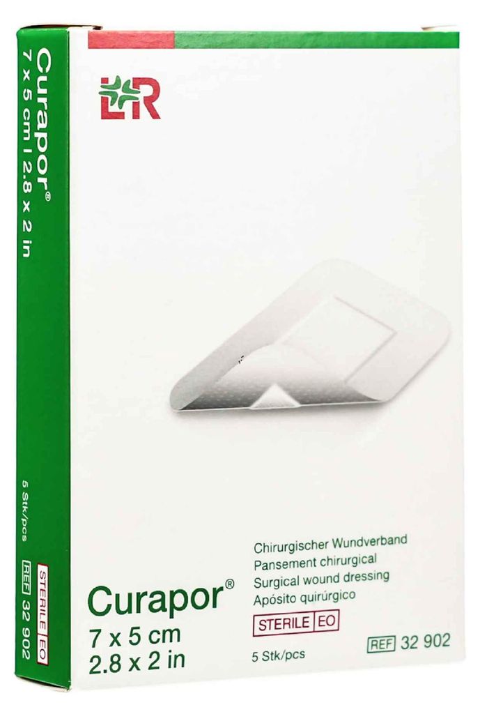 CURAPOR Wundverband steril chirurgisch 5x7 cm Produktbild 
