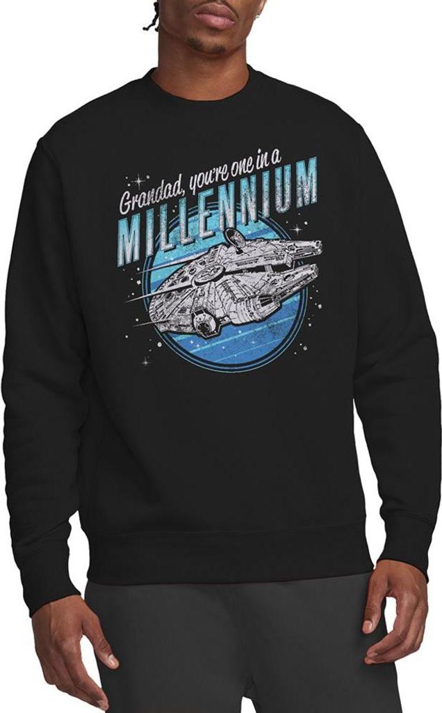 Star Wars - "Grandad One In A Millennium" Sweatshirt für Herren/Damen Uni TV21134 (XXL) (Schwarz)