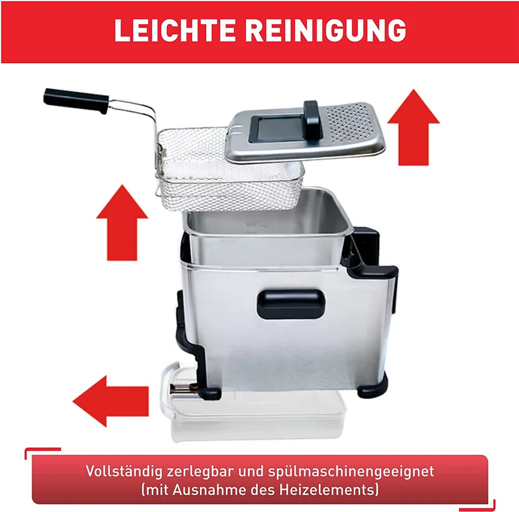 Friteuse sans odeur facile à nettoyer Tefal Oleoclean Compact - 10