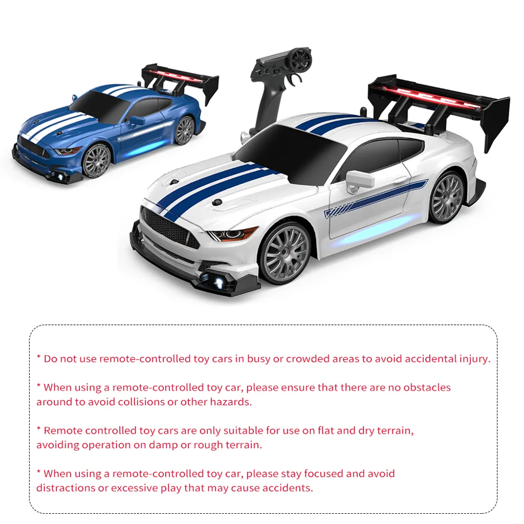 Voiture télécommandée de drift pour circuit intérieur et salon noir