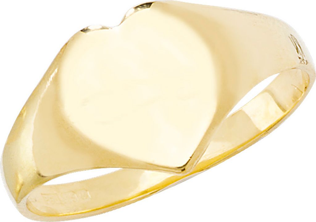 Moderner 9 Karat (375) Gold Herz Damen - Maidens Ring, 50 (15.9); TRS18580RSK