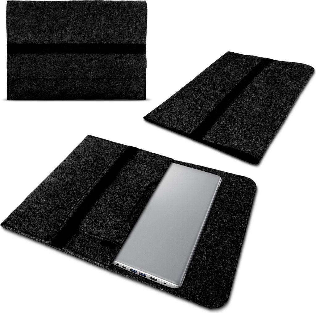 Schutzhülle Lenovo IdeaPad Fex 5 14 Zoll Filz Tasche Sleeve Hülle Laptop CaseFarbe:Dunkel Grau