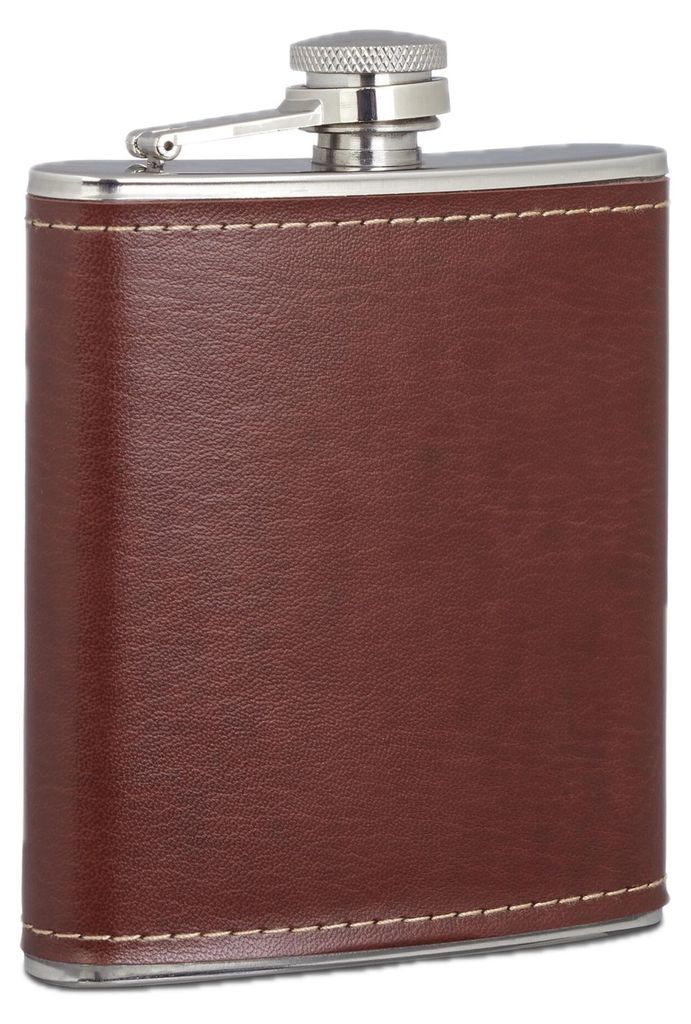 Relaxdays Flachmann 200ml, Taschenflasche aus Edelstahl mit Produktbild 