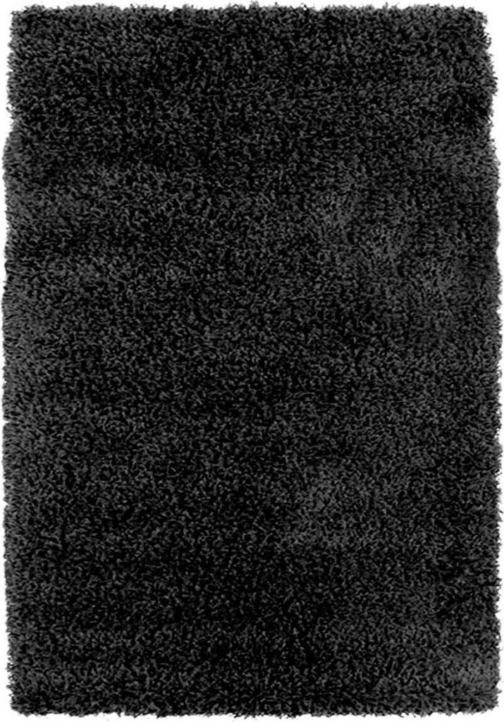 Czarny wełniany dywan shag 160x230 Zdjęcie produktu 
