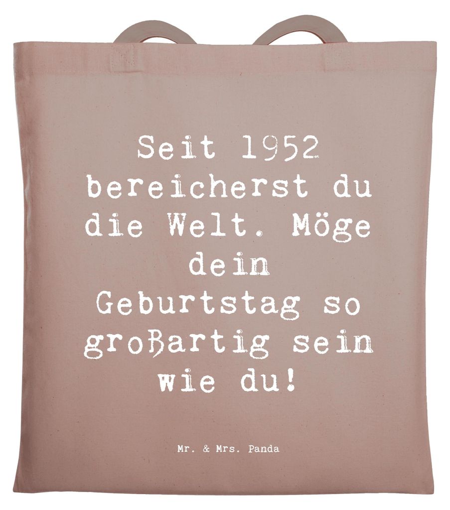 Mr. & Mrs. Panda Schultasche Spruch 1952 Geburtstag - Braun Produktbild 