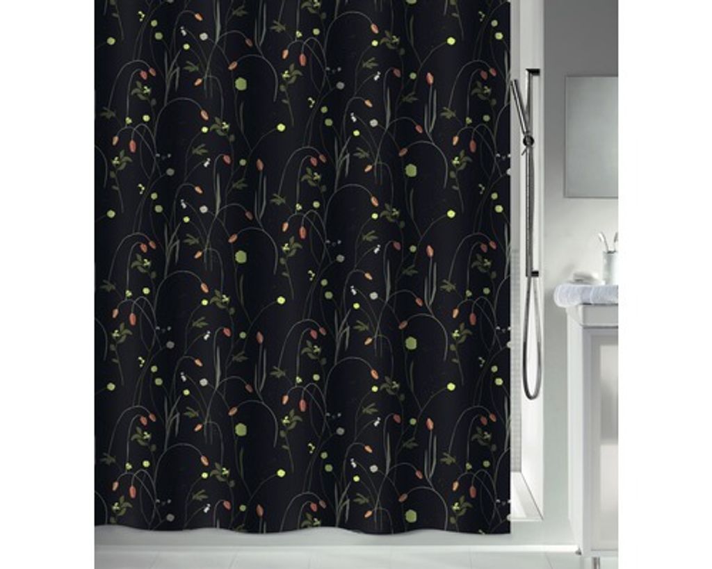 Duschvorhang spirella Contraste Multicolor 180 x 200 cm Produktbild 