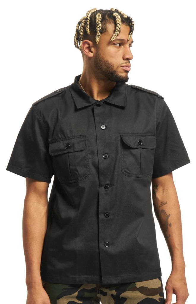 Brandit US Camicia a maniche corte nera, 7XL Immagine del prodotto 